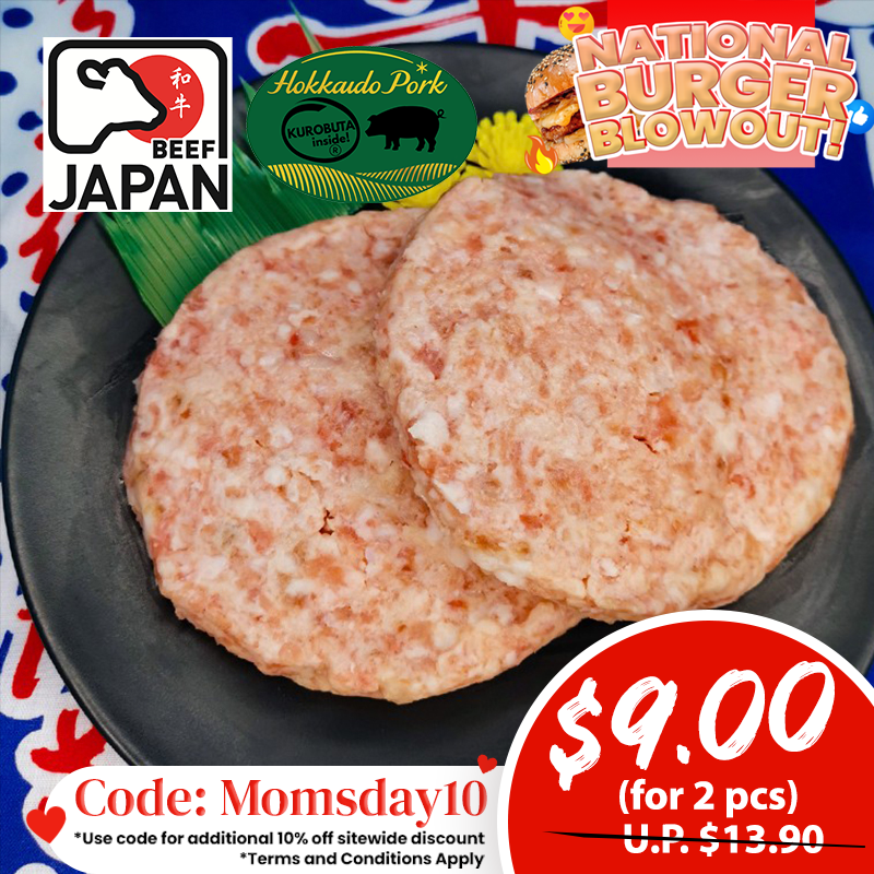 Wagyu & Hokkaido Pork Mix Burger 150g x 2pcs