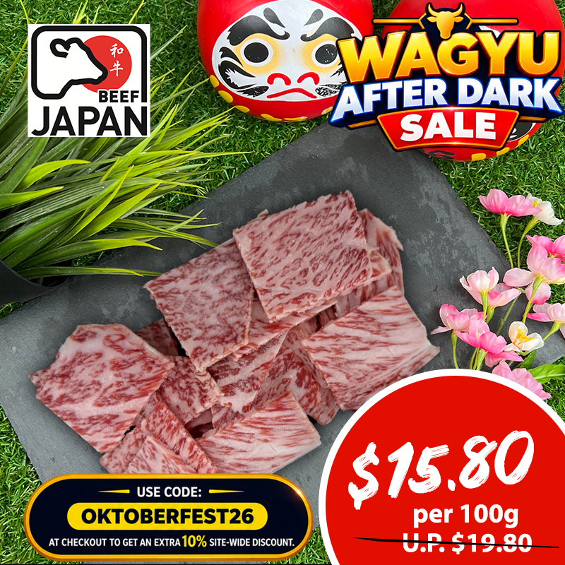 Wagyu Striploin Offcuts 100g (Wagyu Master Creations)