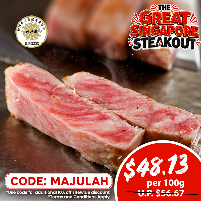 A5 Kobe Beef Super Premium Steak (Striploin/Ribeye) 150g