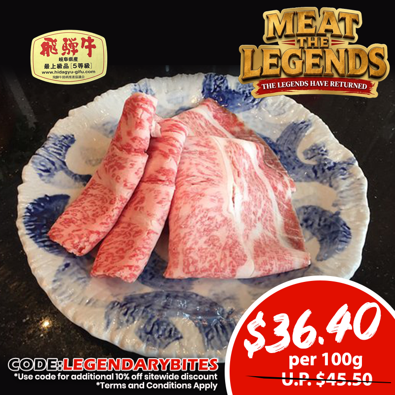 A5 CHAMPION HIDA Beef Super Premium Shabu (Sirloin/Ribeye) 100g