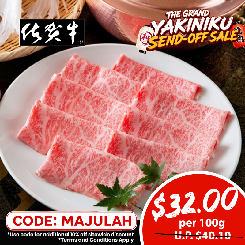 A5 SAGA Beef Super Premium Karubi (Sirloin/Ribeye) 100g