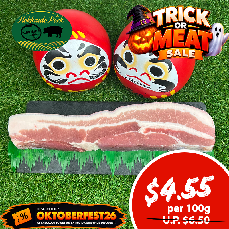Hokkaido Premium Pork Belly Steak SKIN-ON 200g