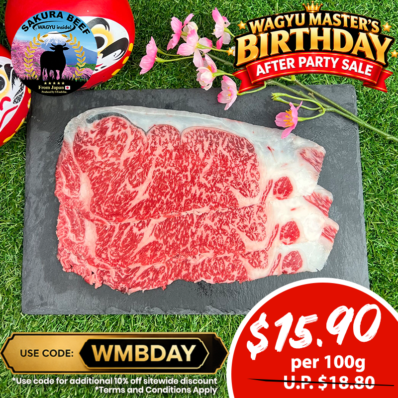 Sakura Beef (Wagyu inside!) Super Premium Shabu (Sirloin/Ribeye) 100g