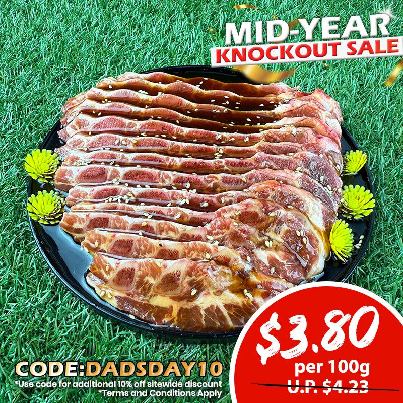 Wagyu Master Creations: Hokkaido Pork Spareribs Marinated with Yakiniku Sauce (KBBQ Cut)