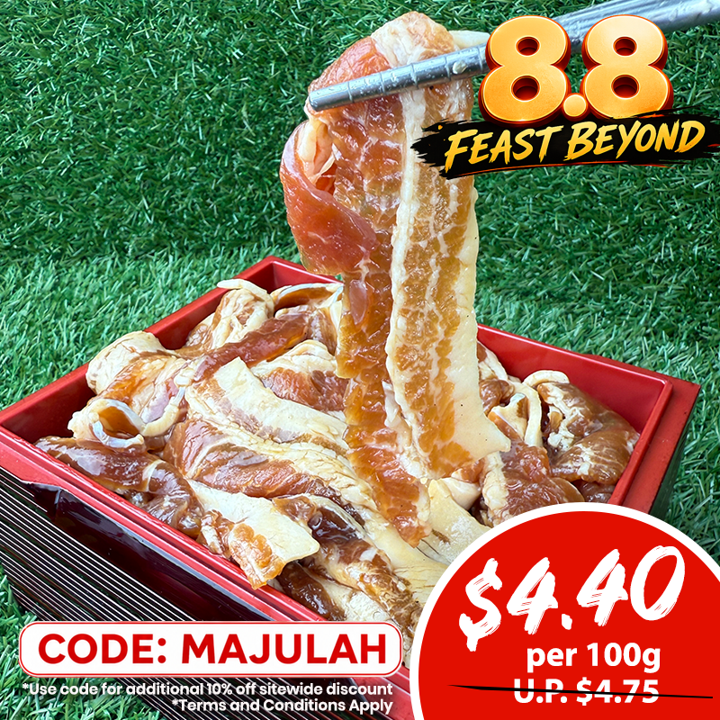 Wagyu Master Creations: Barcelona Pork Belly Marinated with Yakiniku Sauce