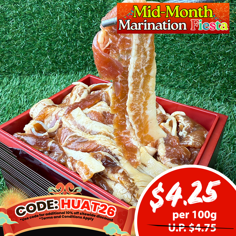 Wagyu Master Creations: Barcelona Pork Belly Marinated with Yakiniku Sauce