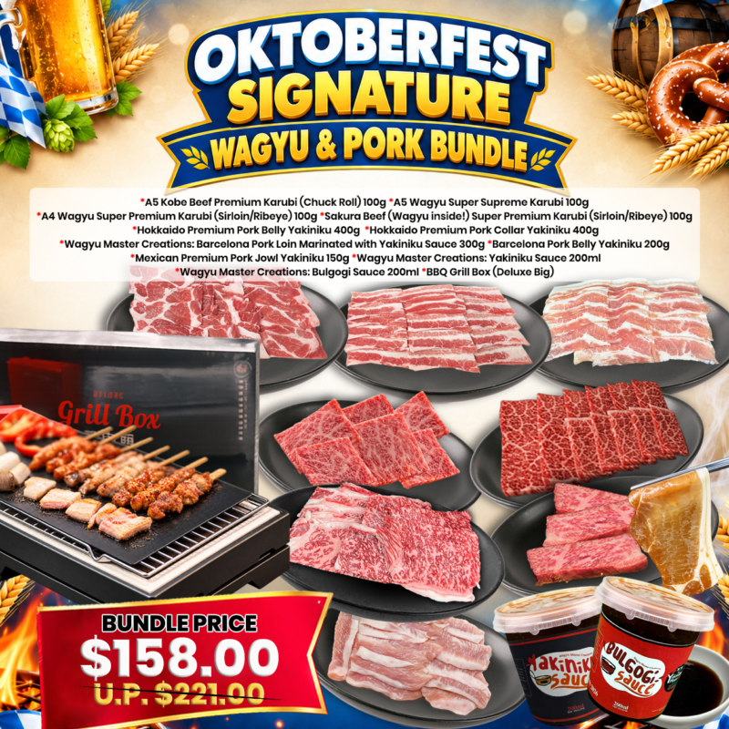 OKTOBERFEST SIGNATURE WAGYU & PORK BUNDLE 1.85kg (8-10pax)