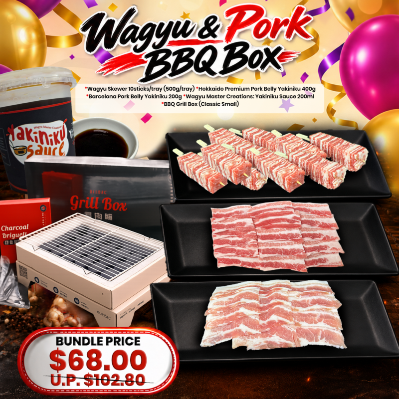 Wagyu & Pork BBQ Box 1.1kg (5-7pax)