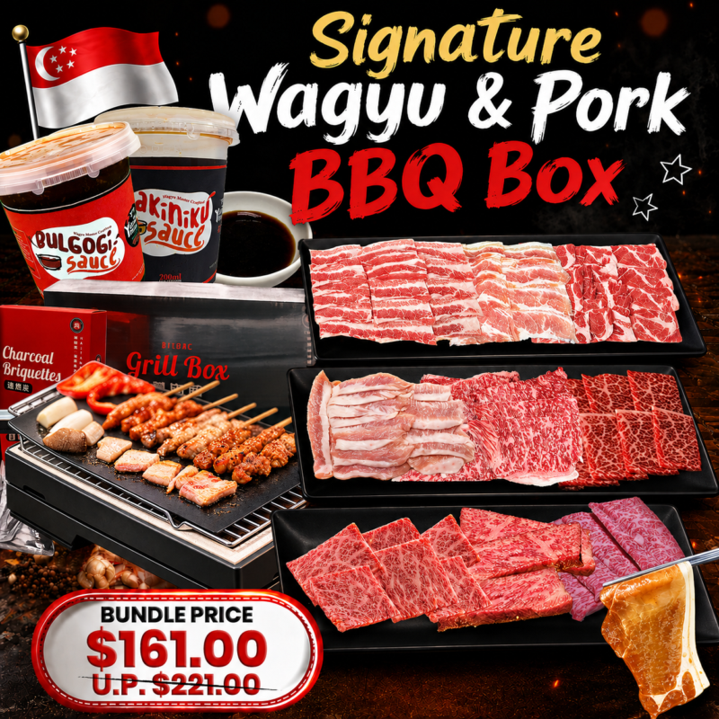 Signature Wagyu & Pork BBQ Box 1.85kg (8-10pax)