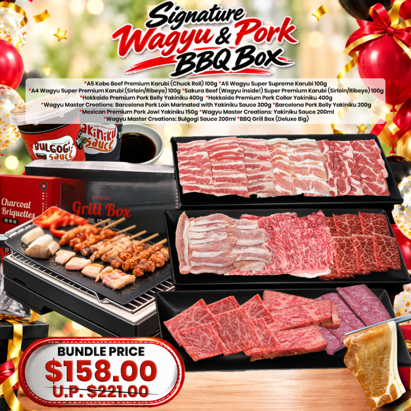 Signature Wagyu & Pork BBQ Box 1.85kg (8-10pax)