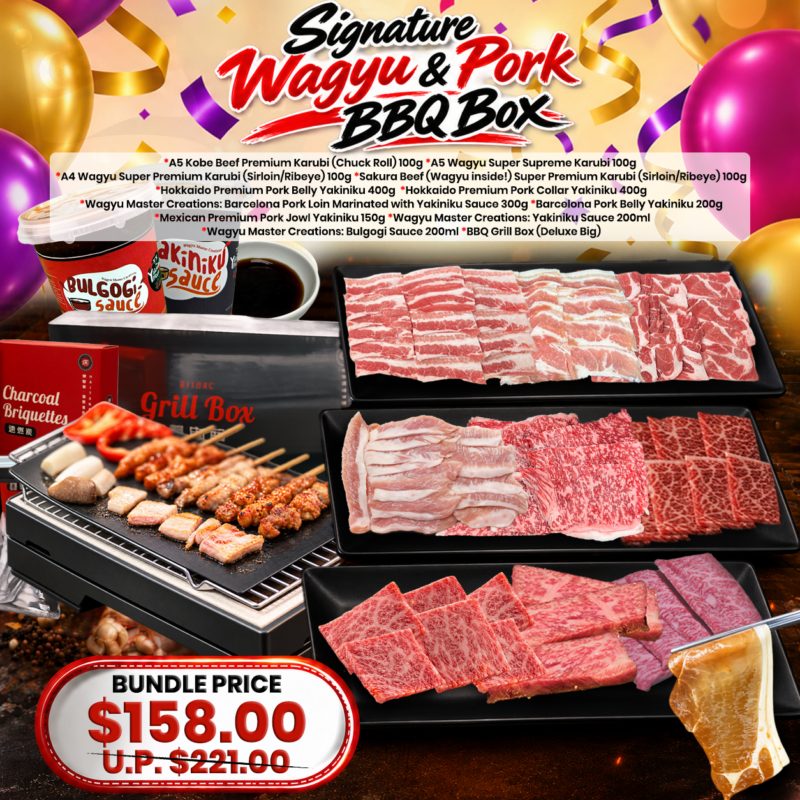 Signature Wagyu & Pork BBQ Box 1.85kg (8-10pax)